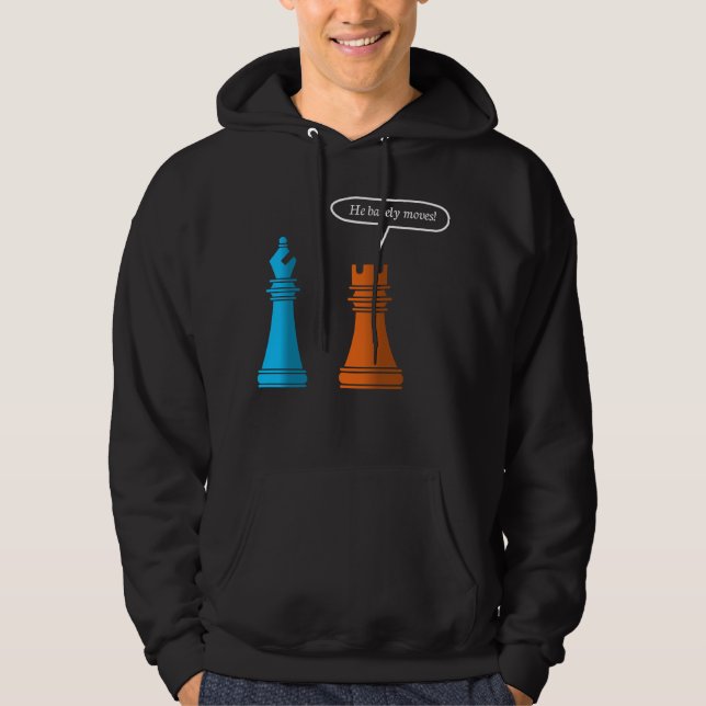Veste À Capuche Tour d'échecs à peine (Devant)