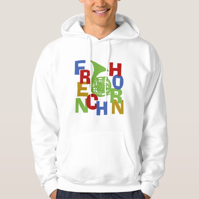 Veste À Capuche Tracée de la Corne française (Devant)