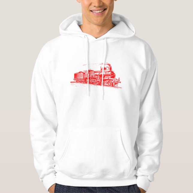 Veste À Capuche Train 03 - Rouge (Devant)
