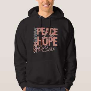 Veste À Capuche Traitement d'amour de paix de cancer du corps