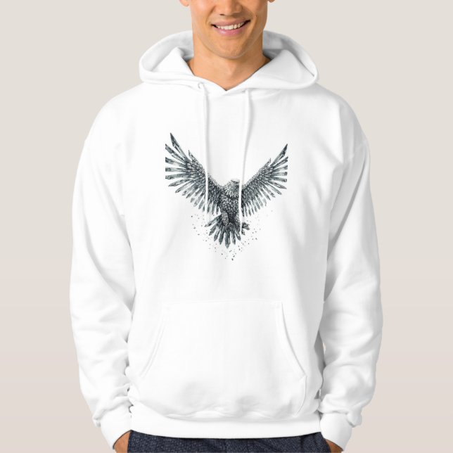 Veste À Capuche Transformation de l'aigle cristal (Devant)