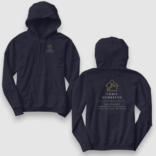 Veste À Capuche Travail de réparation de maison bleu marine or Con