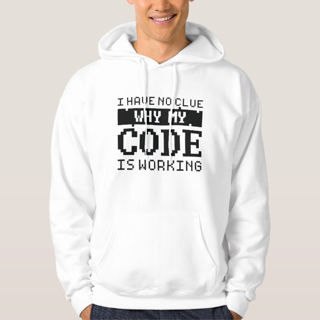 Veste À Capuche Travail du code (Devant)