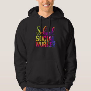 Veste À Capuche Travailleur Social Scolaire Tie Dye Appréciation P