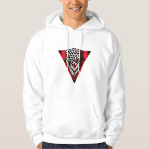 Veste À Capuche Triangle rouge inversé keffiyeh