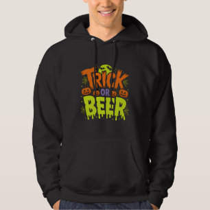 Veste À Capuche Trick ou bière Drôle Halloween Design