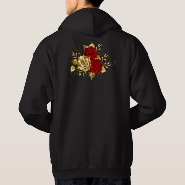 Veste À Capuche Trois Roses de bijoux (Dos)