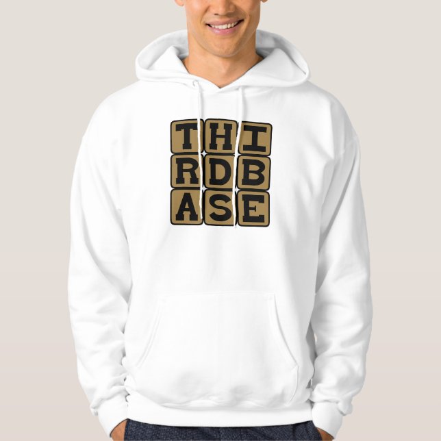 Veste À Capuche Troisième base, position de baseball (Devant)