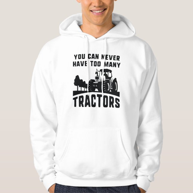 Veste À Capuche Trop de tracteurs (Devant)