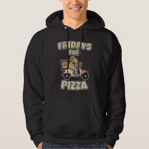 Veste À Capuche Trottinette de service de livraison de pizza du ve