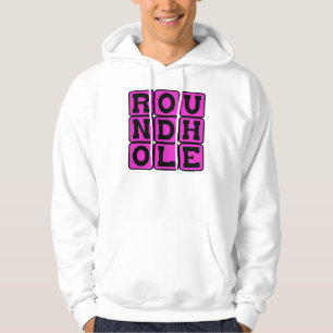 Veste À Capuche Trou Rond, Cheville Carrée