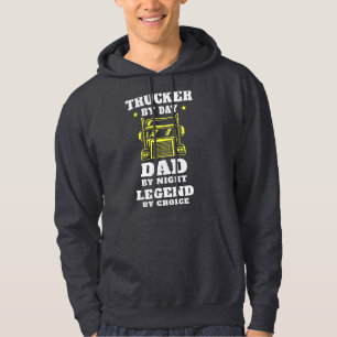 Veste À Capuche Trucker et papa - Héros sur la route et à la maiso