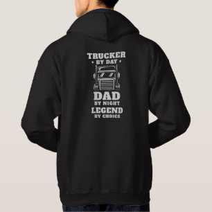 Veste À Capuche Trucker et papa - Héros sur la route et à la maiso