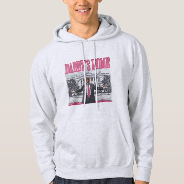 Veste À Capuche Trump 2024 Election Daddy's Home Pink (Devant)