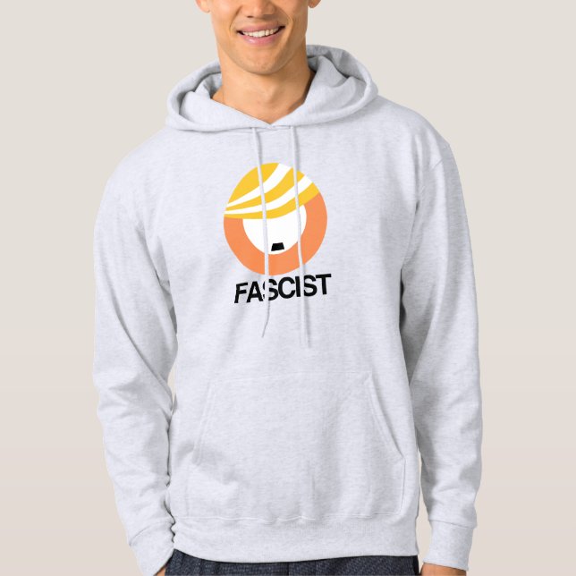 Veste À Capuche Trump est un fasciste (Devant)