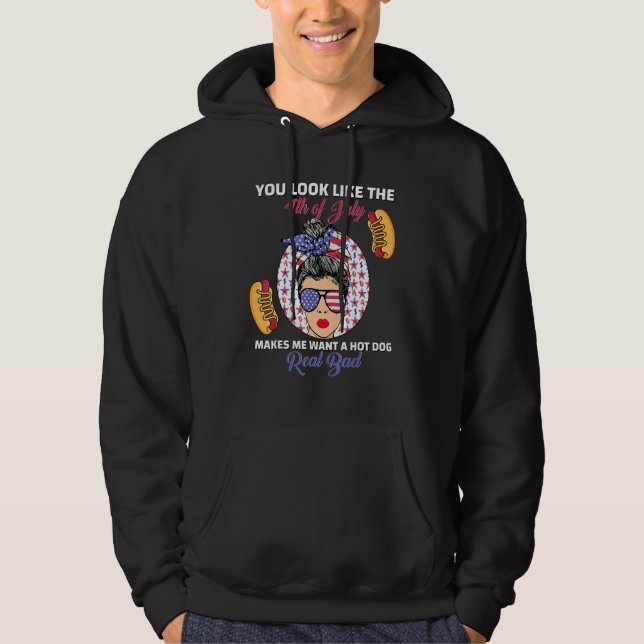 Veste À Capuche Tu As L'Air 4 juillet Me Fait Vouloir Un Chien Cha (Devant)