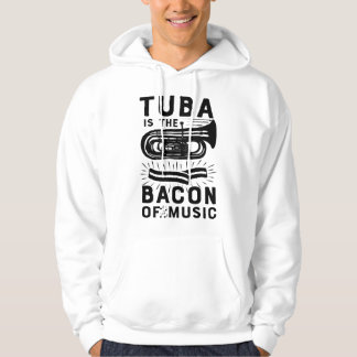Veste À Capuche Tuba est le bacon de la musique Fanfare drôle Cam