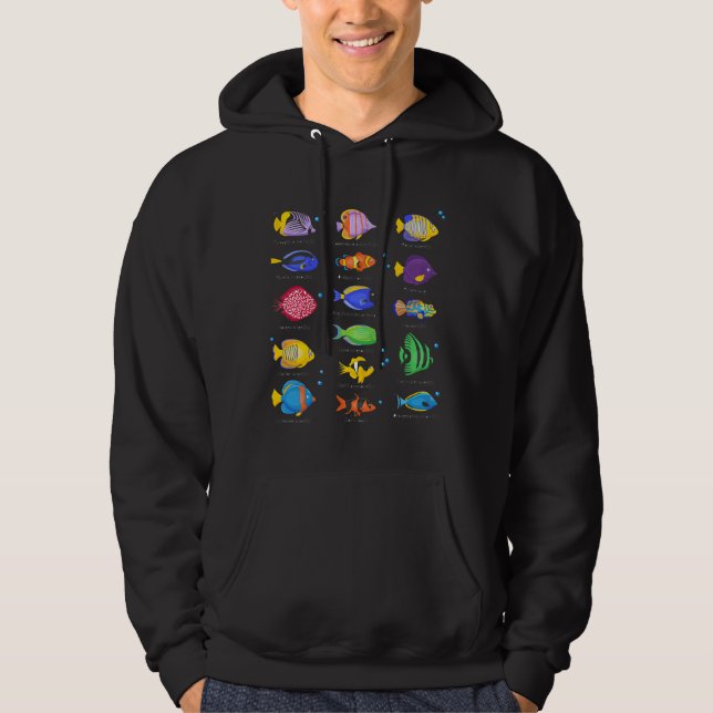 Veste À Capuche Type d'océan de poisson (Devant)
