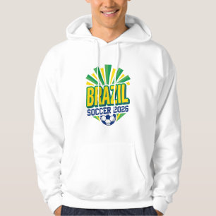 Veste À Capuche Typographie de pays gras football Brésil 2026 