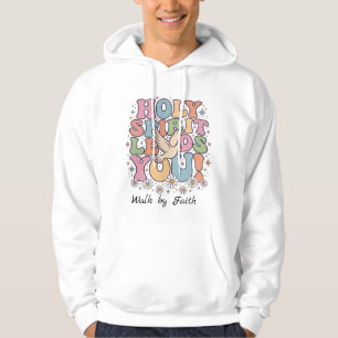 Veste À Capuche Typographie Rétro Chrétienne « Le Saint-Esprit Vou