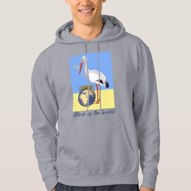 Veste À Capuche Ukraine "jaune bleu" couleur de paix (Devant)