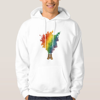 Veste À Capuche Un arc-en-ciel en bottes beige