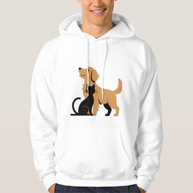 Veste À Capuche un chien d'or, T-Shirt (Devant)