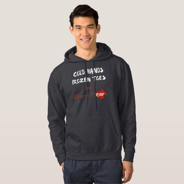 Veste À Capuche Un hiver qui fait chaud au coeur ! (Devant entier)