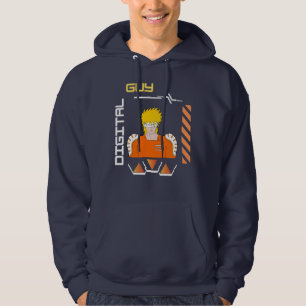Veste À Capuche un homme numérique dans un monde numérique