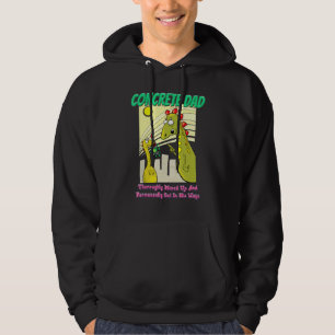 Veste À Capuche Un Père En Béton Mélangé À Fond Un Humour Amusant
