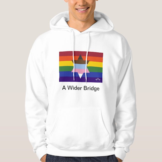 Veste À Capuche Un Sweatshirt de drapeau de pont plus large (Devant)