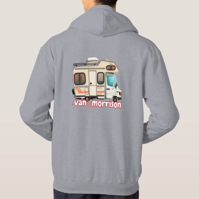 Veste À Capuche Un Van S'Appelle Morrison. Camping et Surfer Unise (Dos)