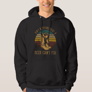 Veste À Capuche Une bière ne peut pas réparer Cowboy Casquette et
