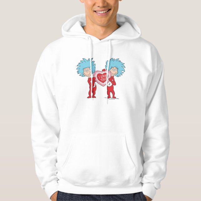 Veste À Capuche Une Chose Deux Je T'Aime (Devant)