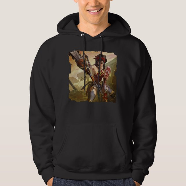 Veste À Capuche Une crise infinie Illustration d'une Femme Merveil (Devant)