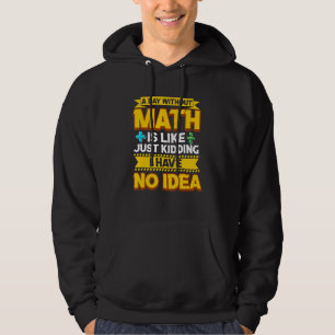 Veste À Capuche Une journée sans maths amusant enseignant maths ma