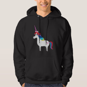 Veste À Capuche Unicorne arc-en-ciel