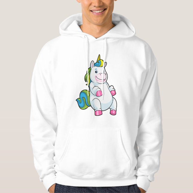 Veste À Capuche Unicorne avec gros ventre (Devant)