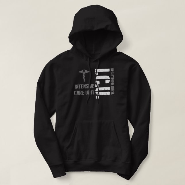 Veste À Capuche Unité des soins intensifs des infirmières autorisé (Design devant)