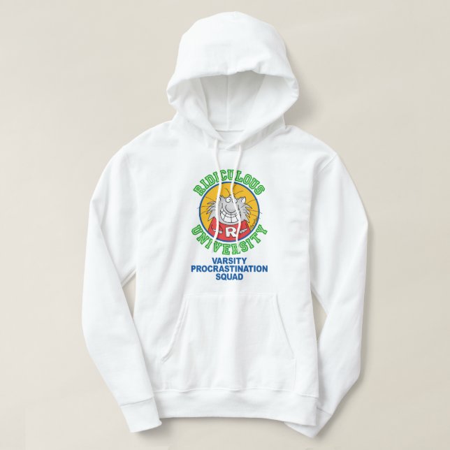 VESTE À CAPUCHE UNIVERSITÉ RIDICULE (Design devant)