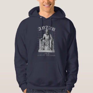 Veste À Capuche Urban Black & White Anzar Statue Amazigh Mythology