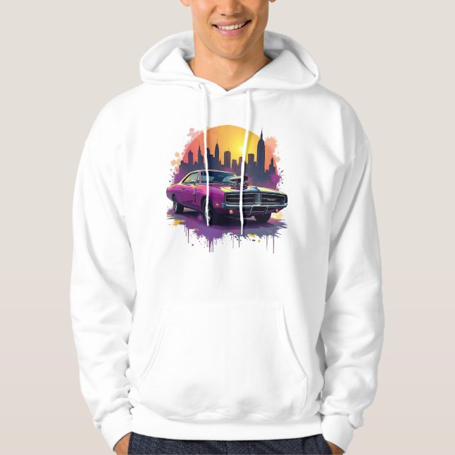 Veste À Capuche Urban Muscle Car Hoodie (Devant)