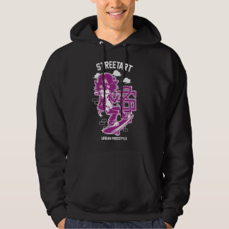 Veste À Capuche Urban Streetart - Chat sur Ski Board
