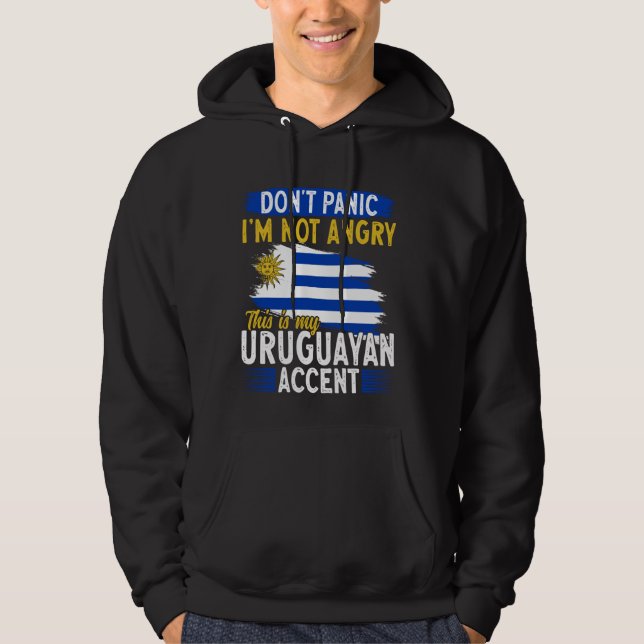 Veste À Capuche Uruguay C'Est Mon Drapeau Uruguay Accent Uruguay (Devant)