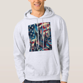 Veste À Capuche USA Trendy Hoodie – Soft Fabric Modern Street 