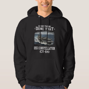 Veste À Capuche USS Constellation CV-64 Aircaft Carrier Veteran Fa