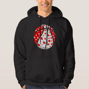 Veste À Capuche V Est Pour Basketball Amusant Coeurs Valentines Jo