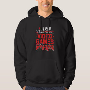 Veste À Capuche V est pour les jeux vidéo anti Saint Valentin joue