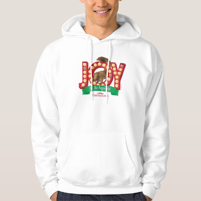 Veste À Capuche Vacances de Noël | Joie à l'écureuil (Devant)
