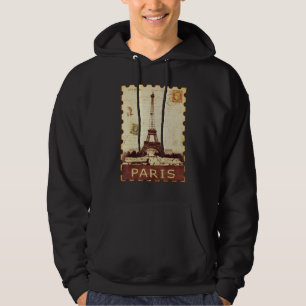 Veste À Capuche Vacances Tour Eiffel Vintage Paris France S
